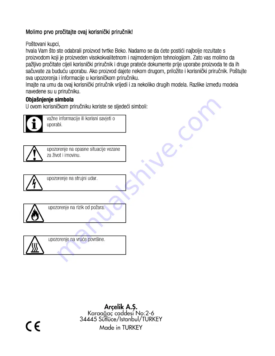 Beko OUE 22020 User Manual Download Page 56