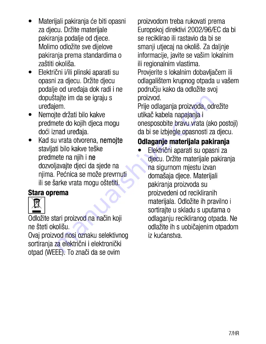 Beko OUE 22020 User Manual Download Page 61