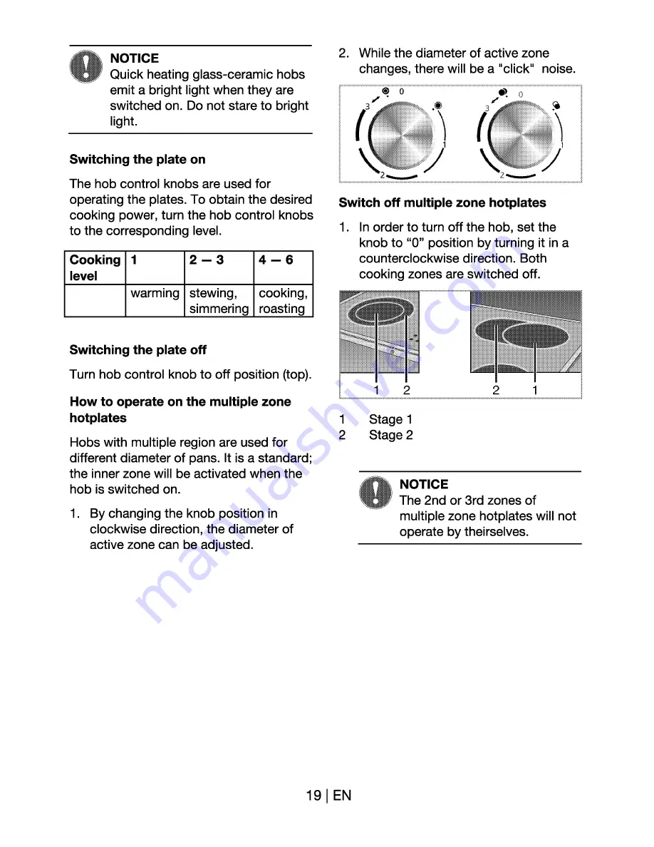 Beko OUE 22021 Manual Download Page 19