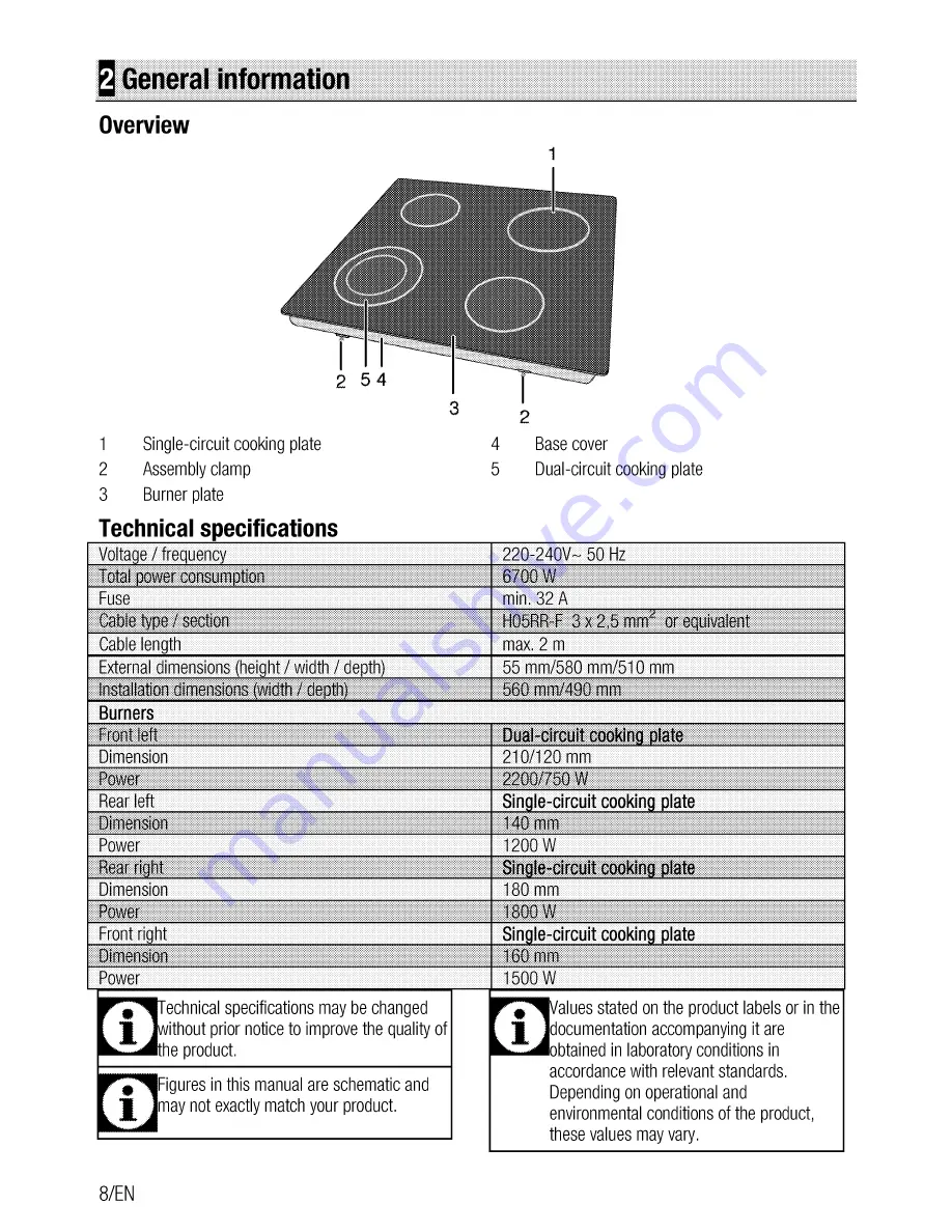 Beko QHC 64402 T User Manual Download Page 8