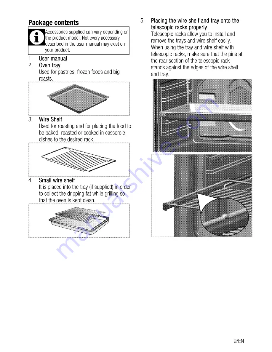 Beko QOM243B User Manual Download Page 9