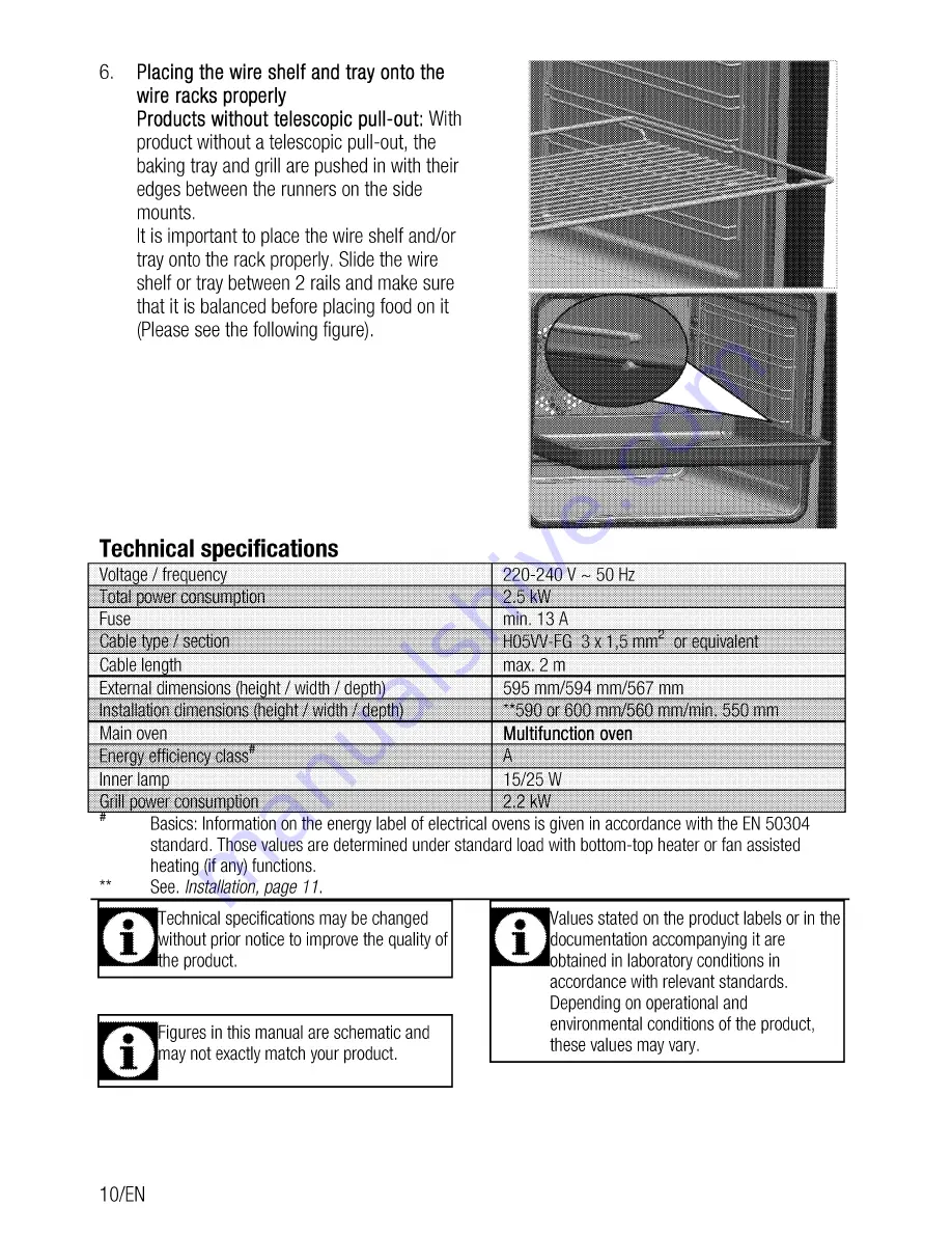 Beko QOM243B User Manual Download Page 10