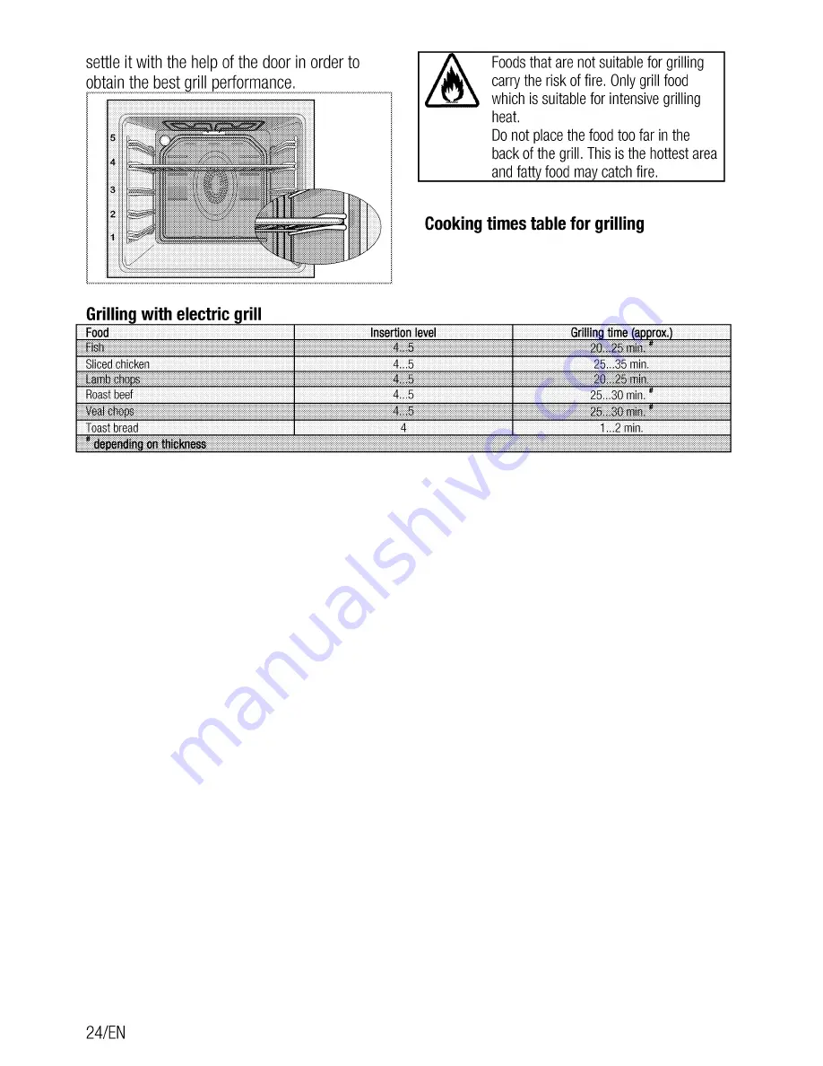 Beko QOM243B User Manual Download Page 24