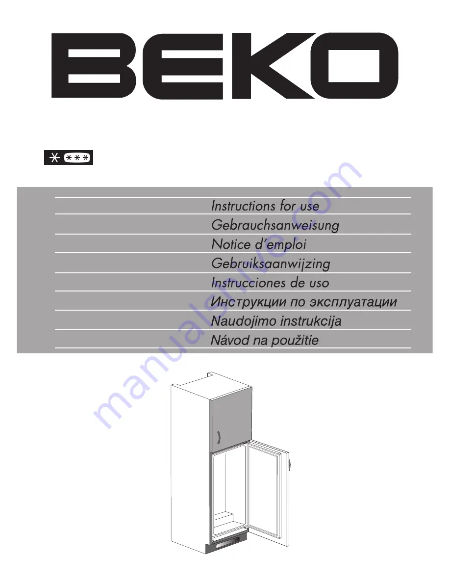 Beko RBI 2300 HCA Manual Download Page 1