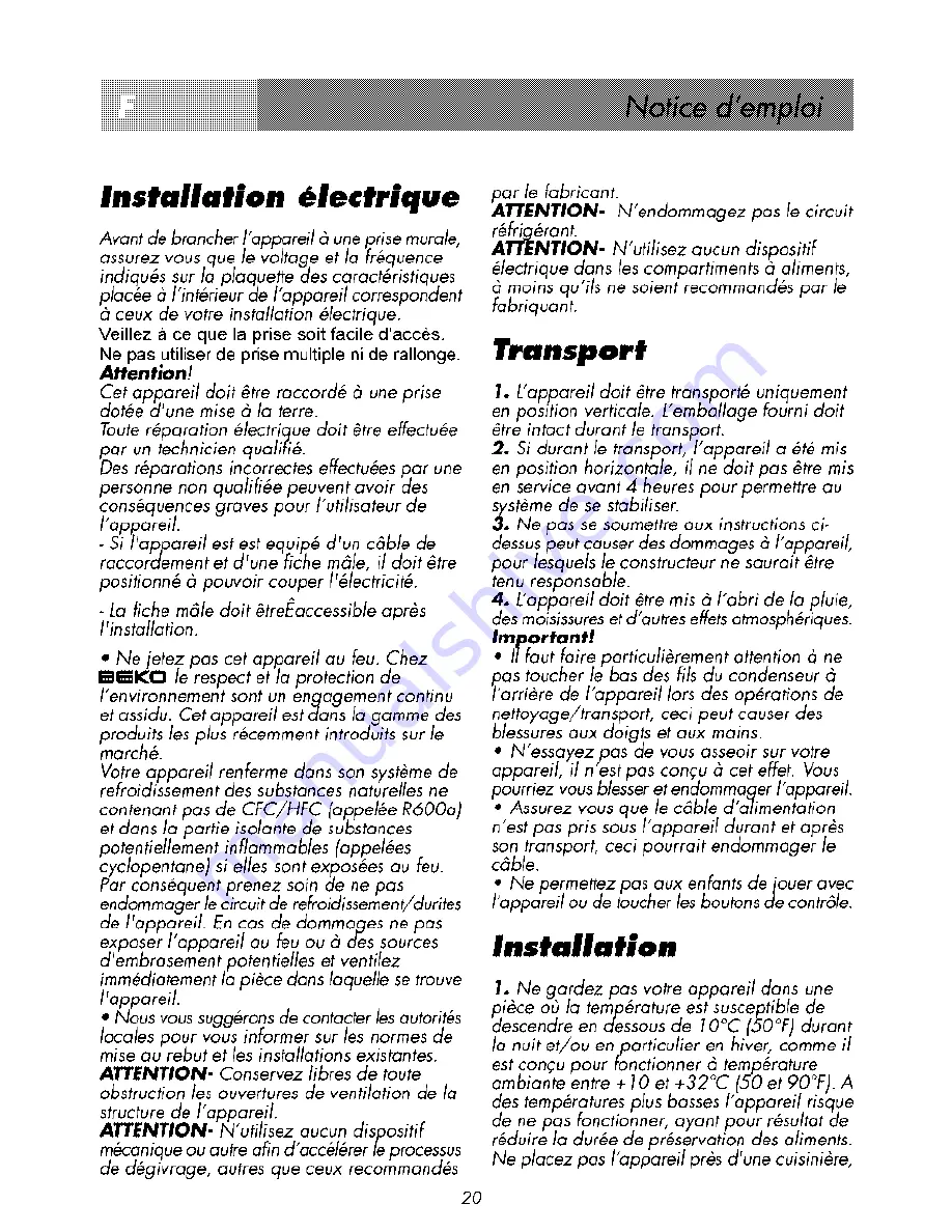 Beko RBI 2300 HCA Manual Download Page 25