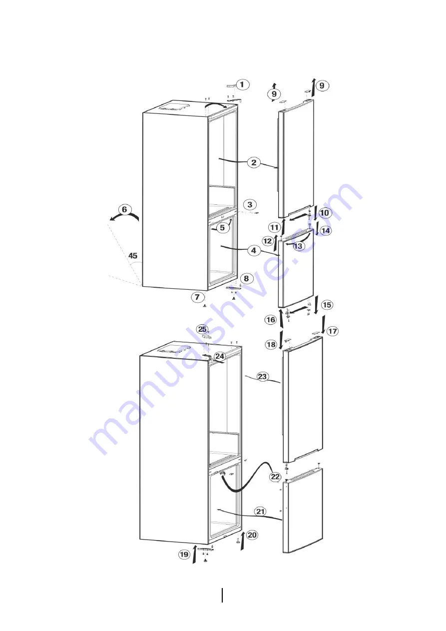 Beko RCNA406K30W Manual Download Page 54