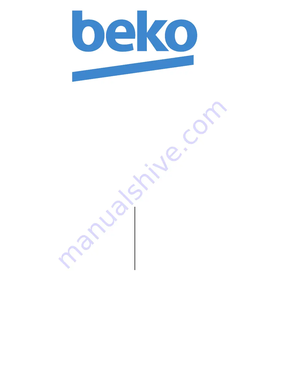 Beko RFNE 312 E 23 W Instruction Manual Download Page 1