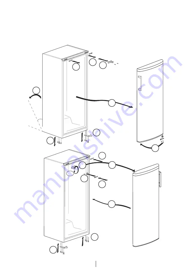 Beko RSNE445M35W User Manual Download Page 57