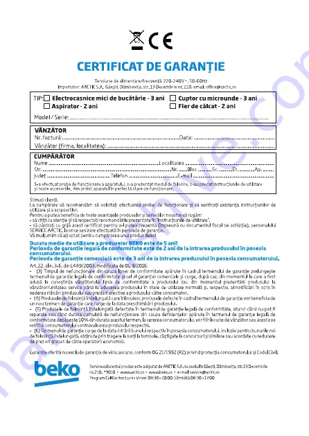 Beko SIM7124B User Manual Download Page 133