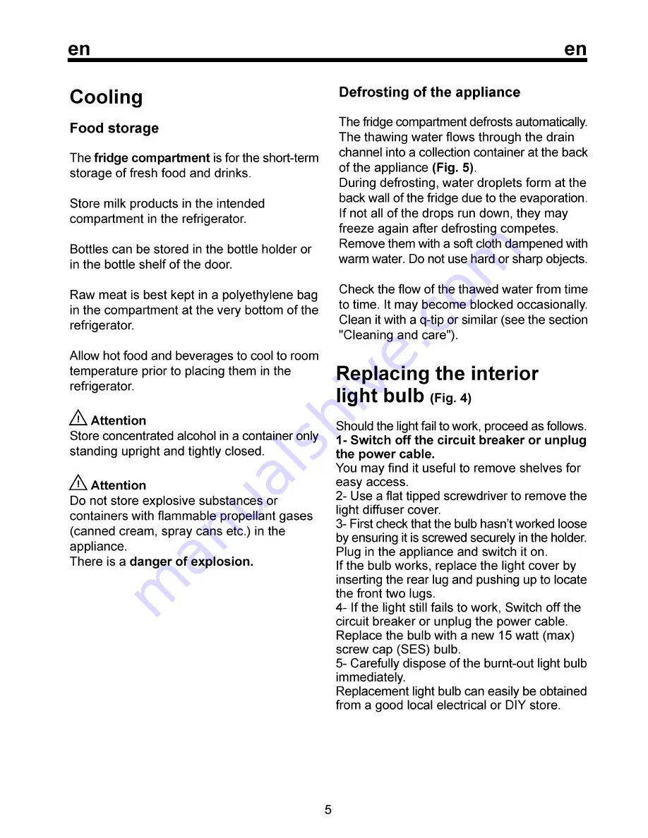 Beko TSE 1240 Instruction Manual Download Page 11