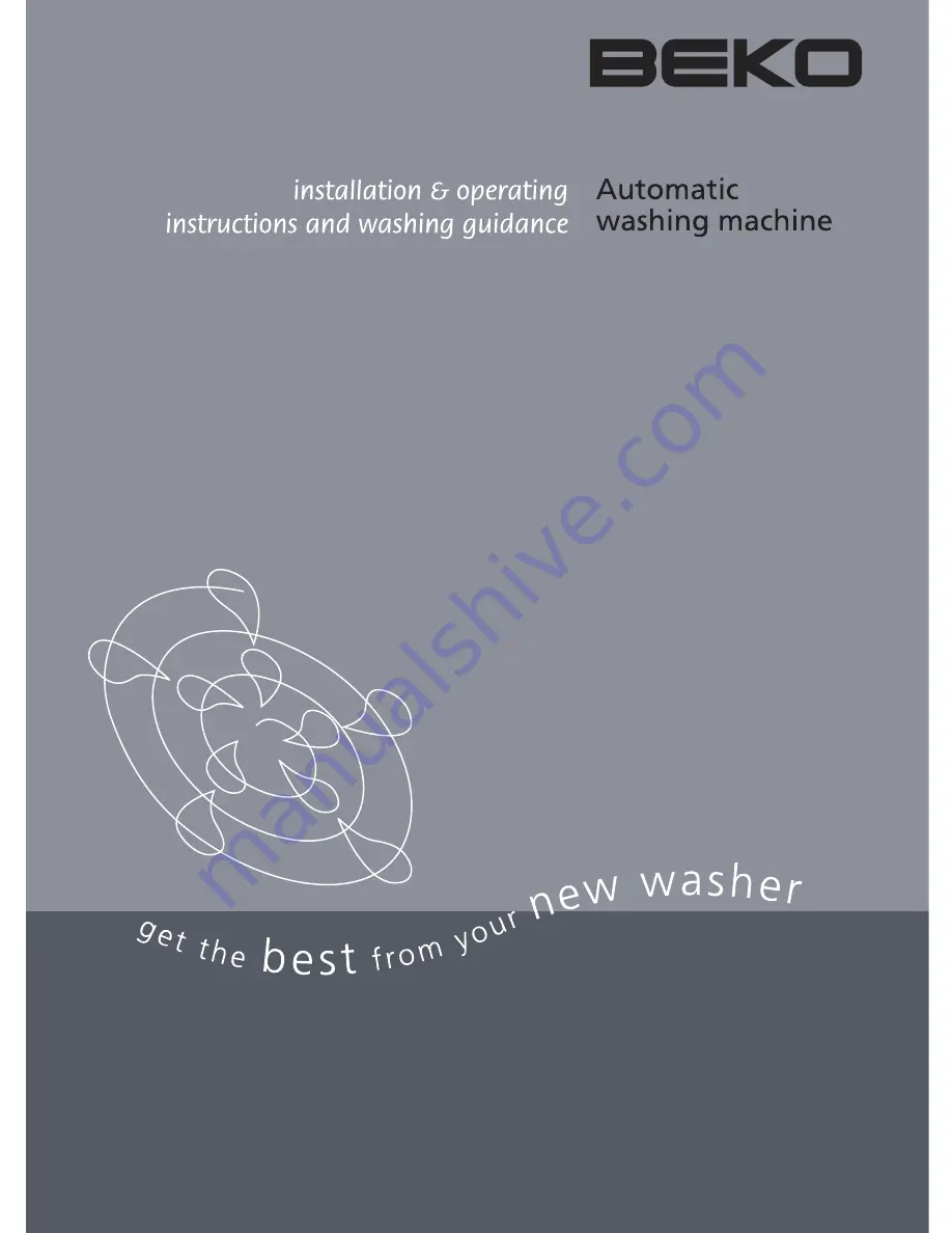 Beko WM7120W Installation & Operating Instructions And Washing Guidance Download Page 1