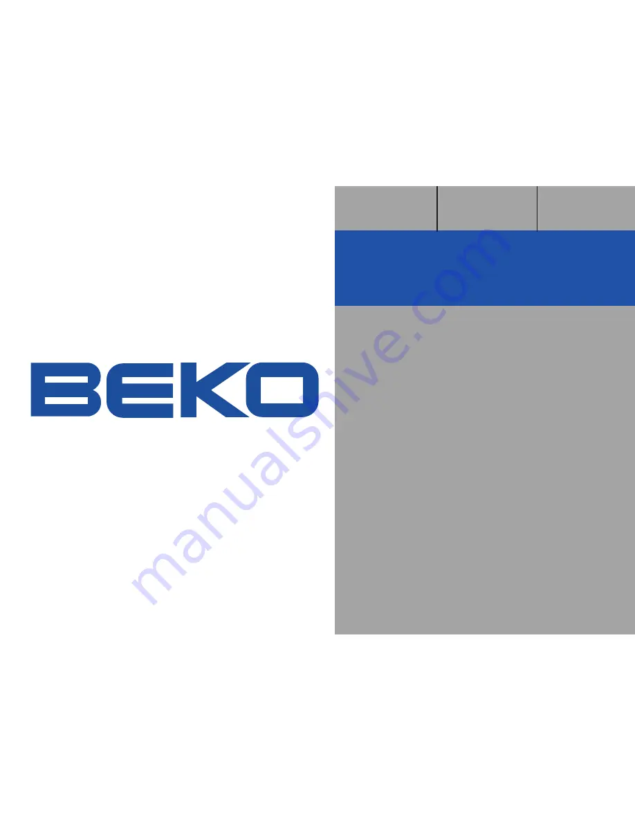 Beko WMD 25080 R User Manual Download Page 1