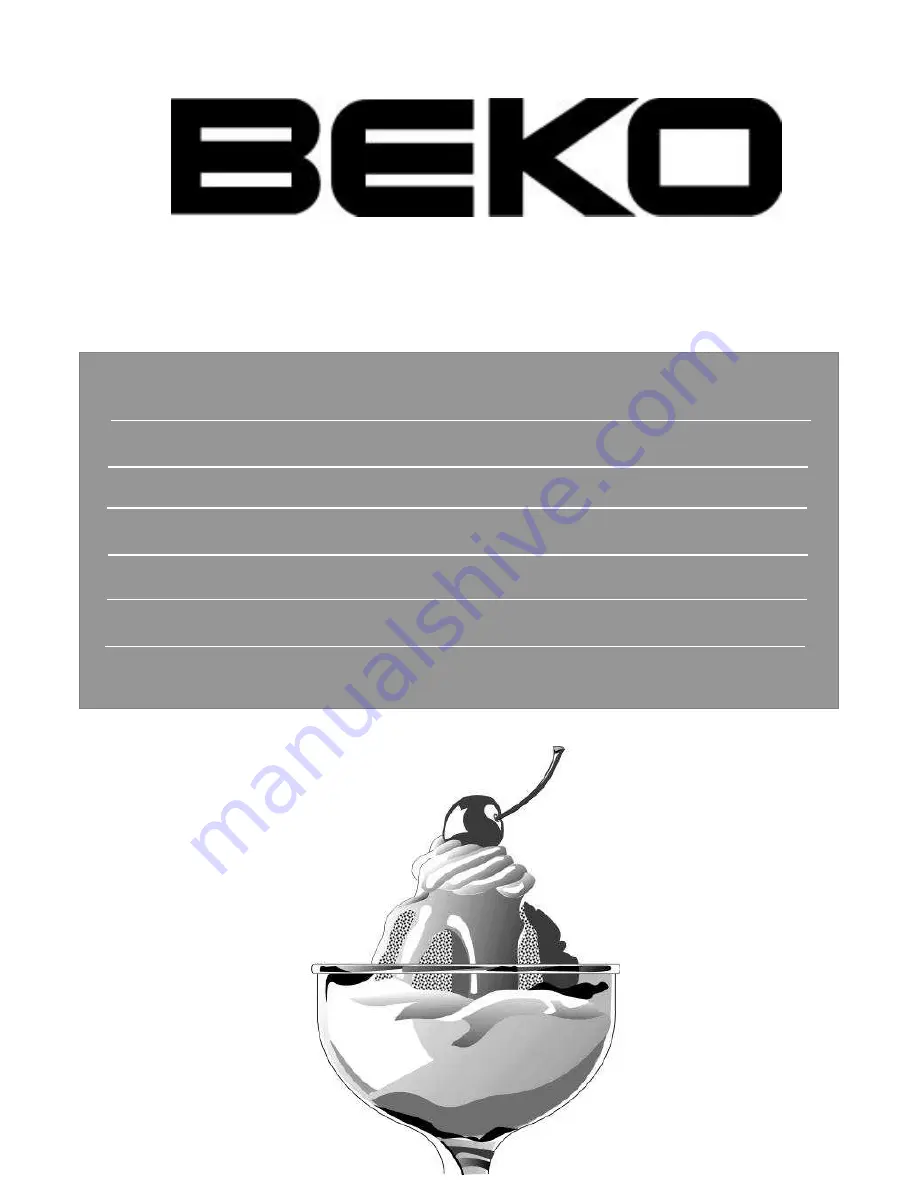 Beko WSA 14080 Instructions For Use Manual Download Page 1