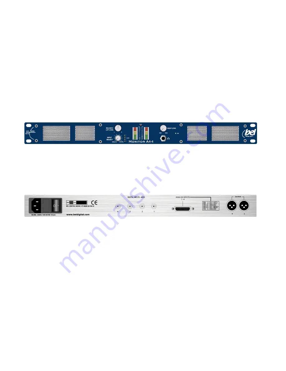 bel Digital Audio BCR A4-4 OB User Manual Download Page 6