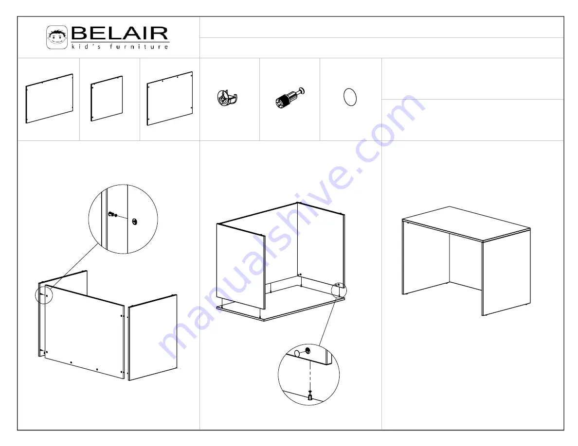 Belair Captain's Bed with Extra Single BOP 11 Скачать руководство пользователя страница 4