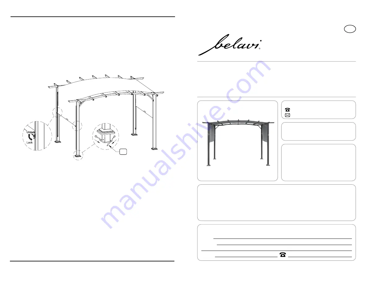 belavi PERGOLA Скачать руководство пользователя страница 11