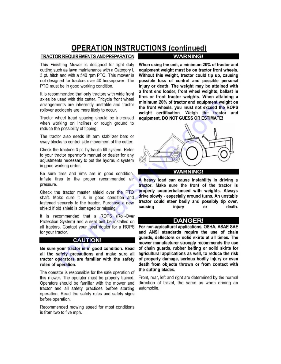 Belco TAR RIVER BFM-105 Operator'S Manual Download Page 13