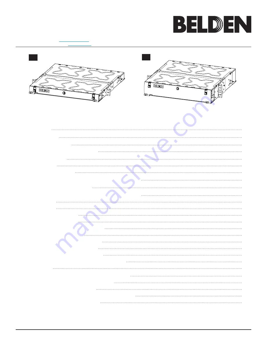 Belden ECX-1U Installation Manual Download Page 1