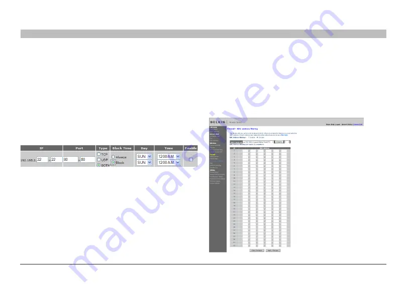 Belkin Wireless G Router User Manual Download Page 66