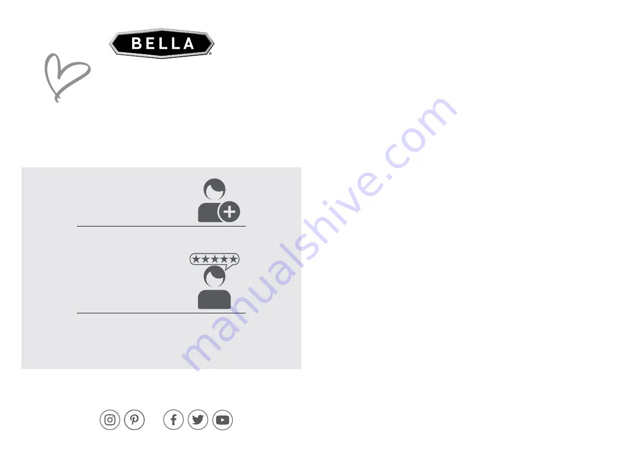 Bella 17212 Instruction Manual And Recipe Manual Download Page 11