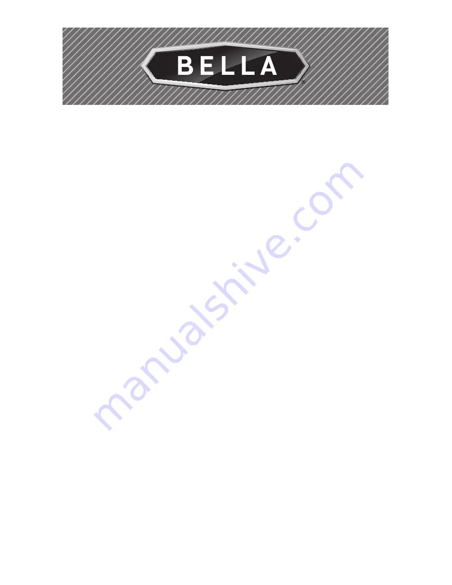 Bella 6.5 Qt. electrIc chafIng dIsh Instruction Manual Download Page 2