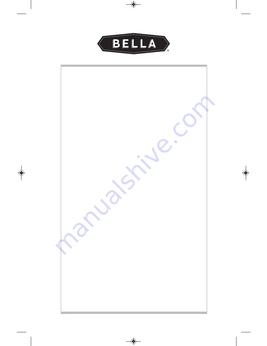 Bella ULTIMATE BROWNIE MAKER Instruction Manual Download Page 9