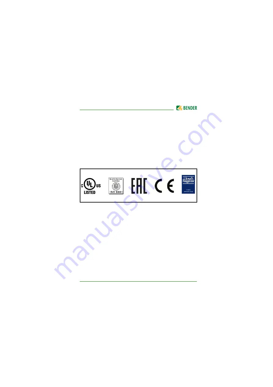 Bender ISOMETER IRDH275 Manual Download Page 171