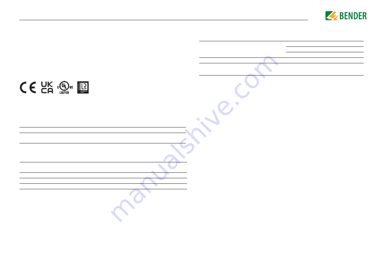 Bender ISOMETER isoHR685W Series Manual Download Page 68