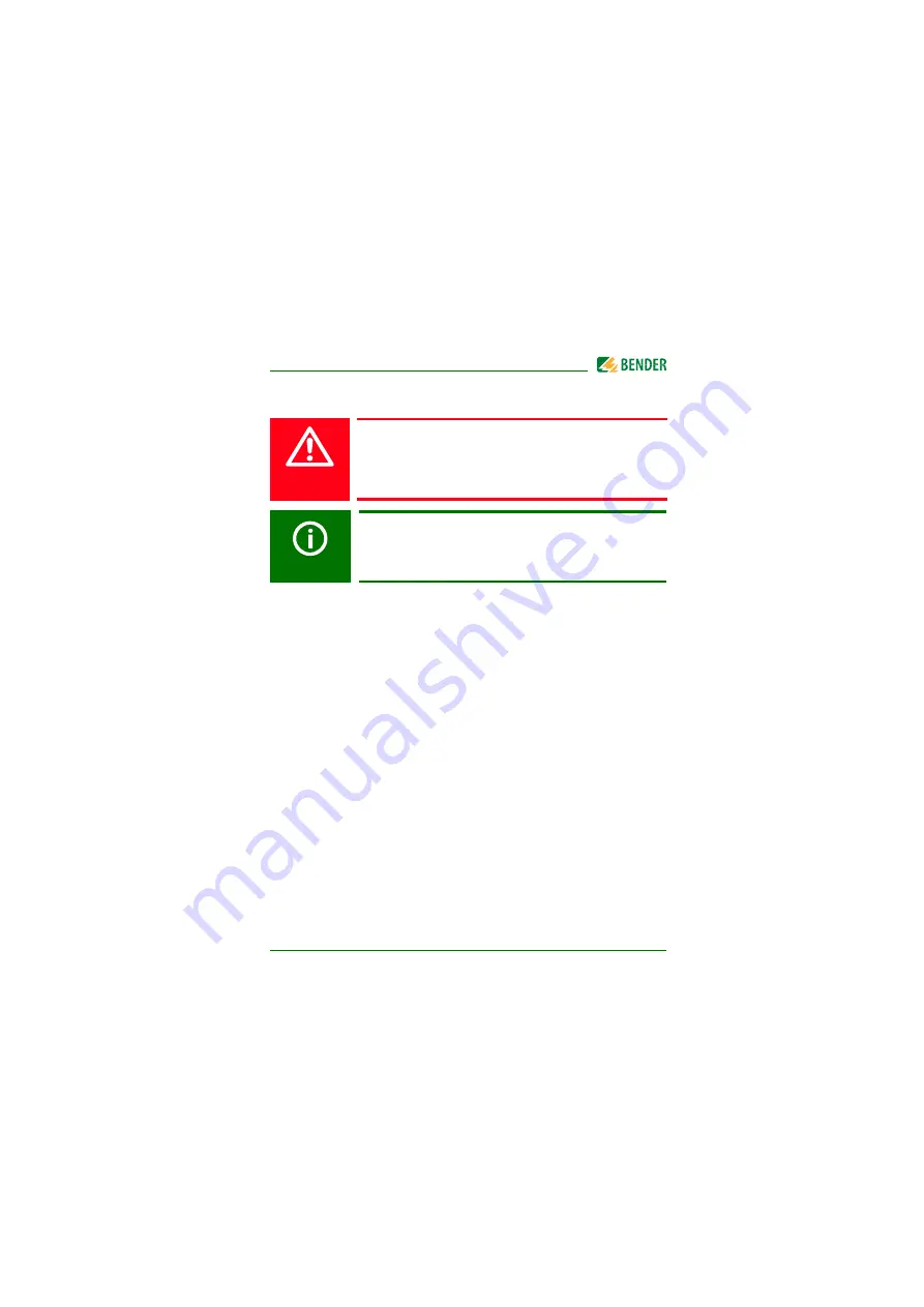 Bender ISOMETER isoHV425 Operating Manual Download Page 3