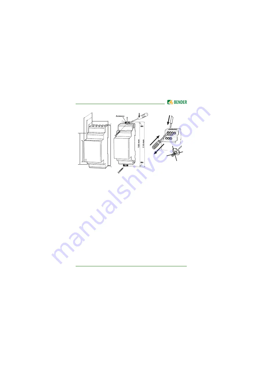 Bender ISOMETER isoHV425 Operating Manual Download Page 19