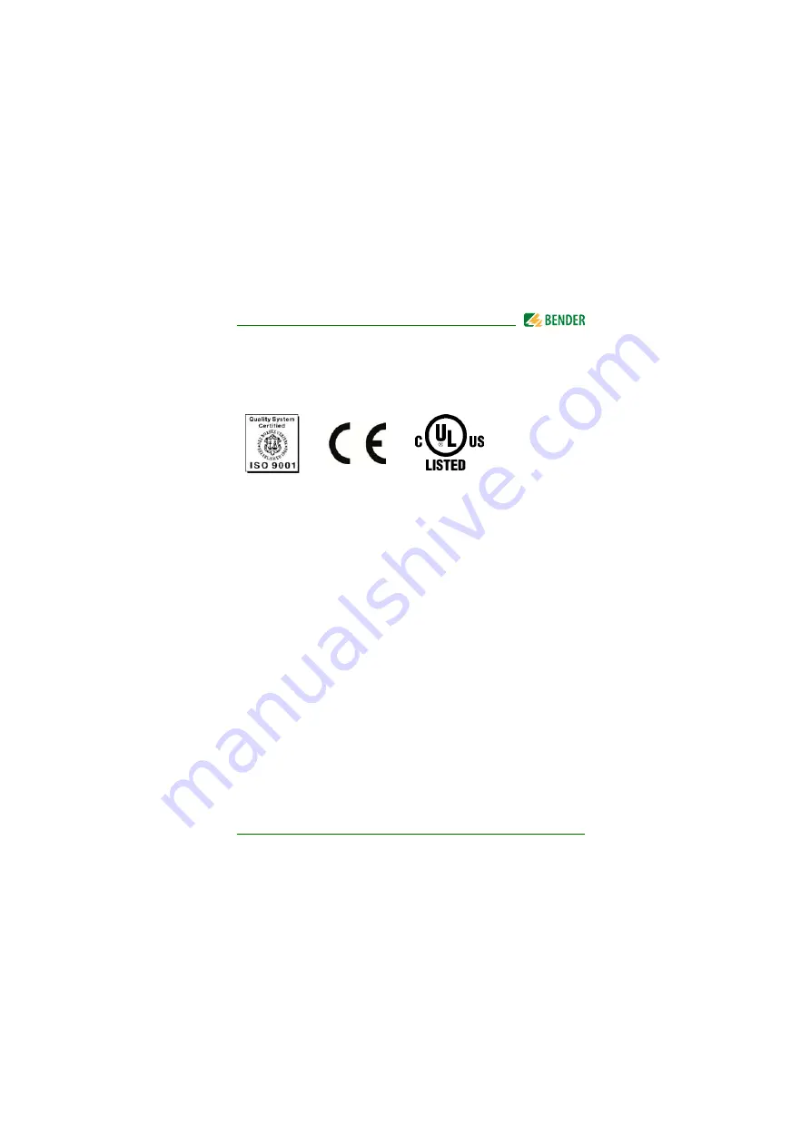 Bender ISOMETER isoUG425 Quick Start Manual Download Page 37