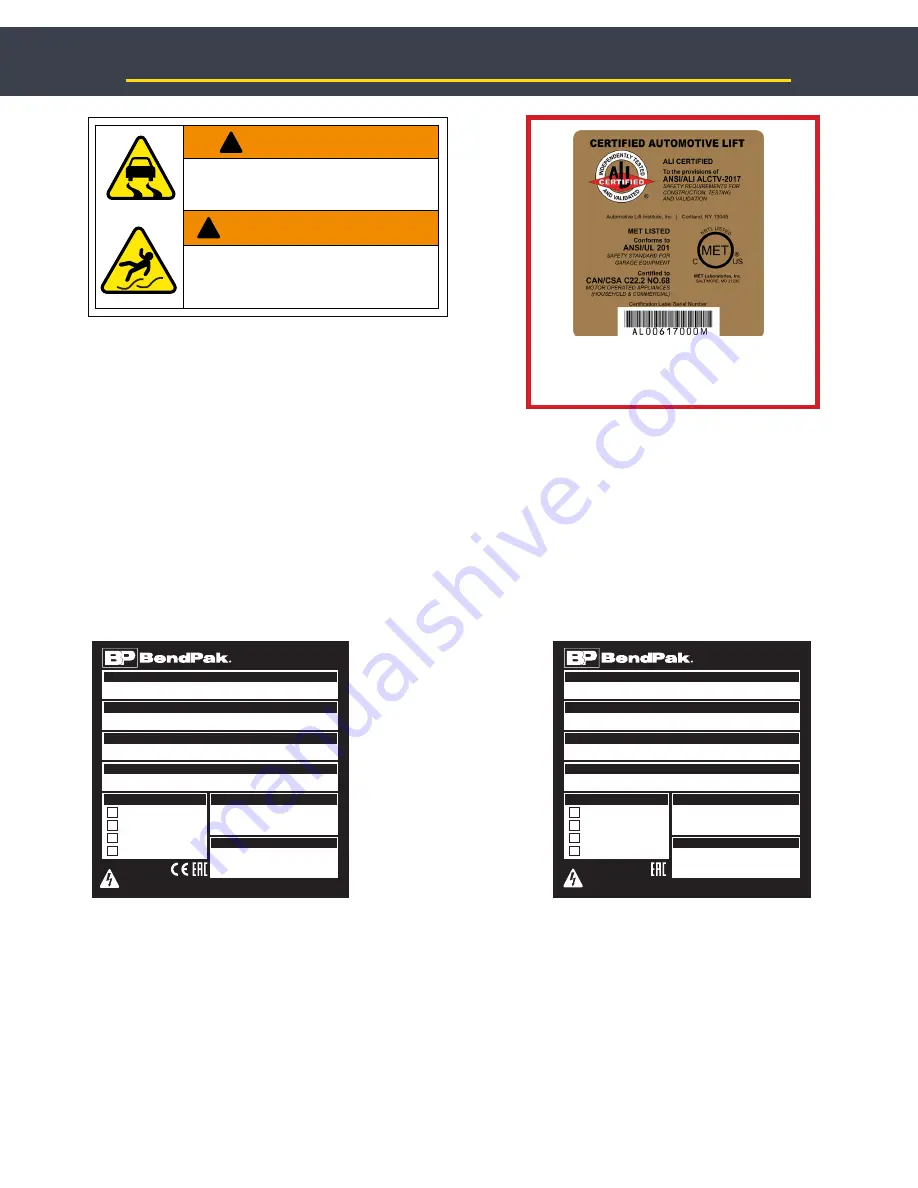 BendPak 5175170 Service Manual Download Page 32