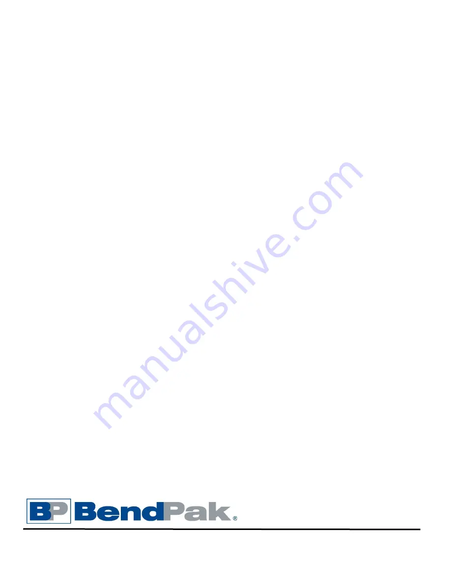 BendPak LR-60 Installation And Operation Manual Download Page 44