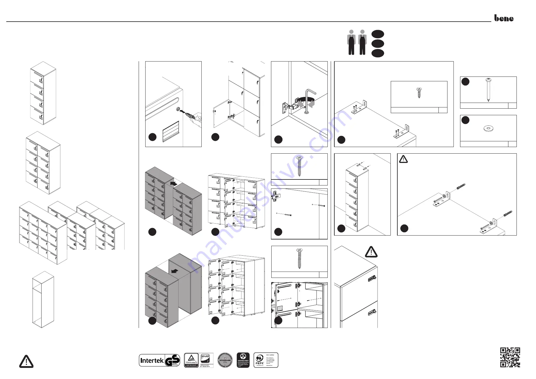 BENE LOCKERS Assembly Instructions Download Page 1