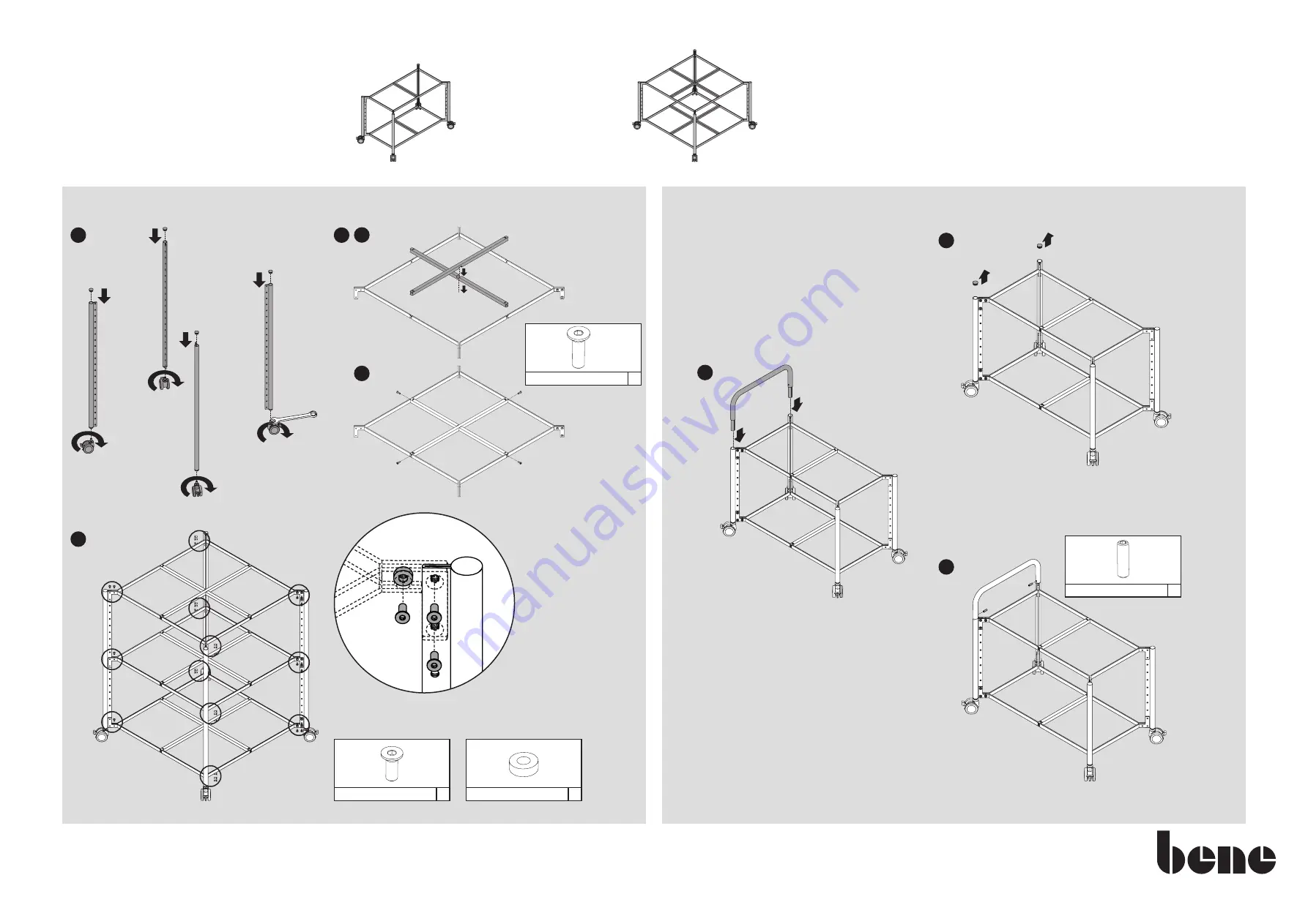 BENE PIXEL RACK M Assembly Instructions Manual Download Page 1