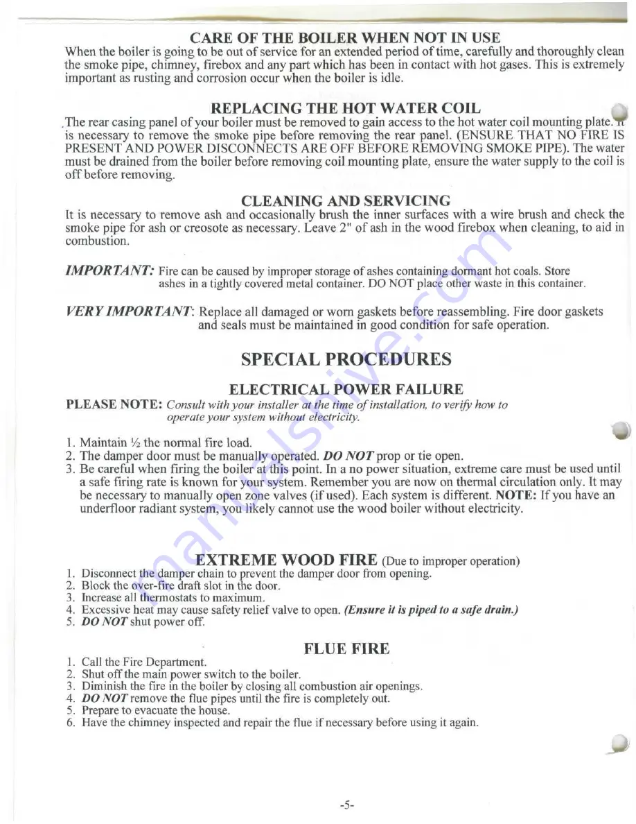 Benjamin Heating products DO110 Owner'S Manual Download Page 6