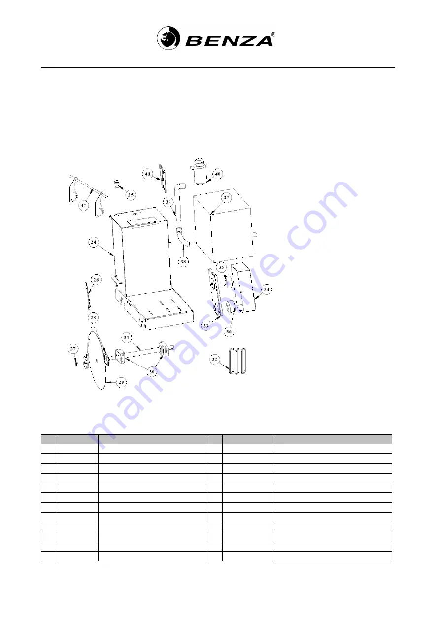 benza CR 450 Use And Maintenance Manual Download Page 24