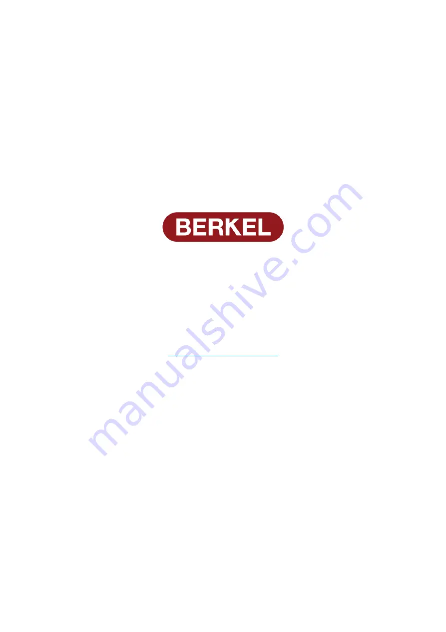 Berkel HP. 3 CLEANABLE Instruction Handbook Manual Download Page 24