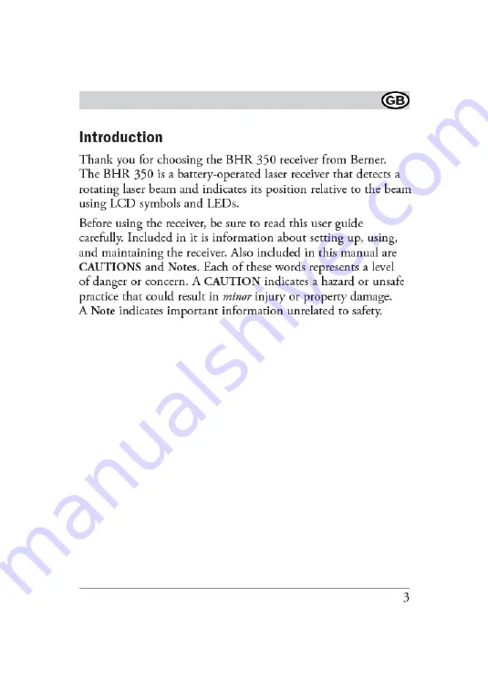 Berner BHR 350 Manual Download Page 3