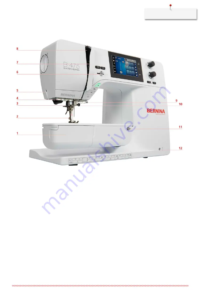 Bernina 475 QE User Manual Download Page 15