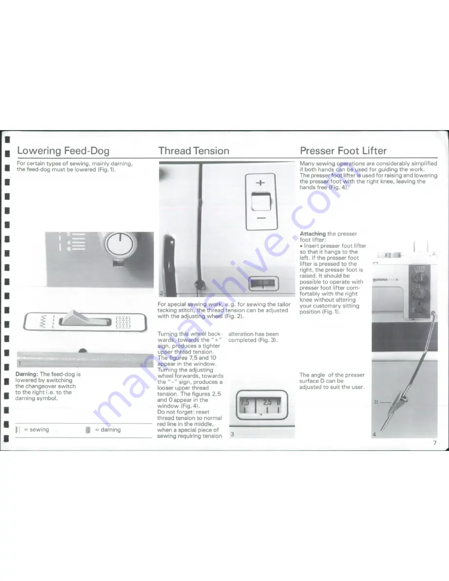 Bernina 950 Industrial Instruction Book Download Page 8