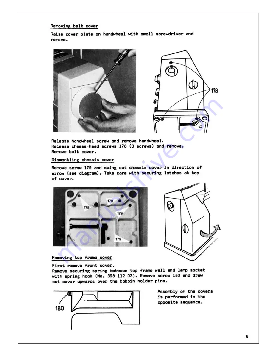 Bernina Record 930 Electronic Service Manual Download Page 6