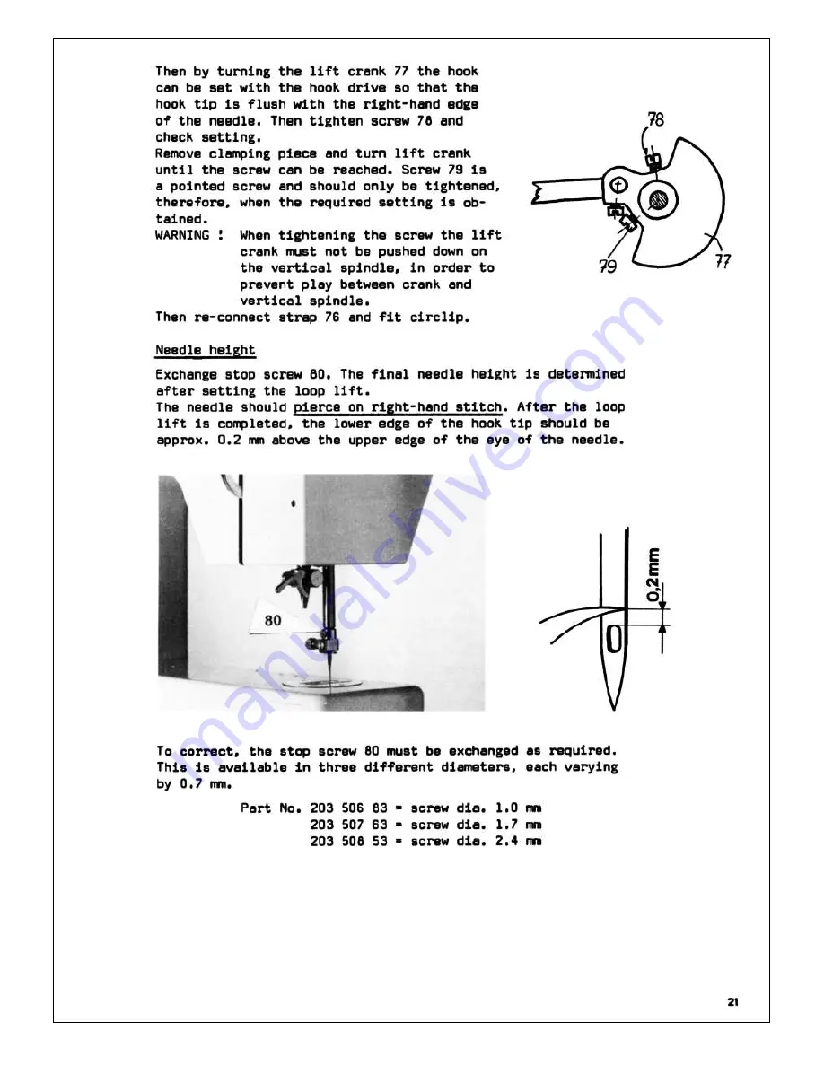 Bernina Record 930 Electronic Service Manual Download Page 22