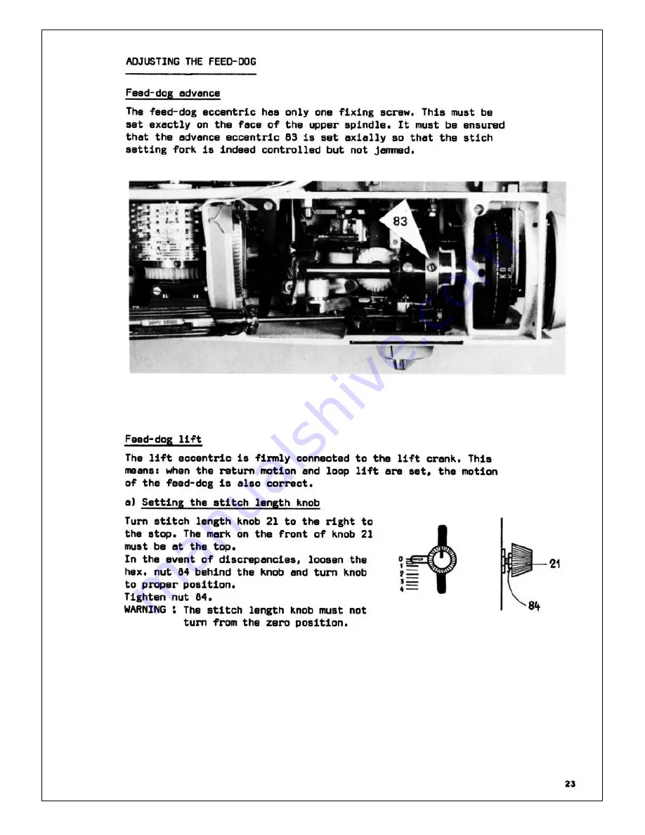 Bernina Record 930 Electronic Service Manual Download Page 24