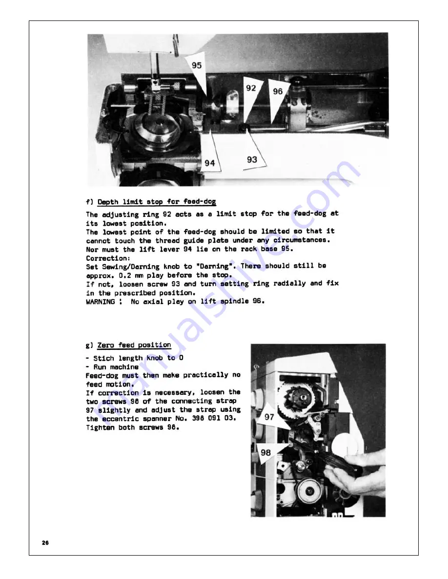 Bernina Record 930 Electronic Service Manual Download Page 27