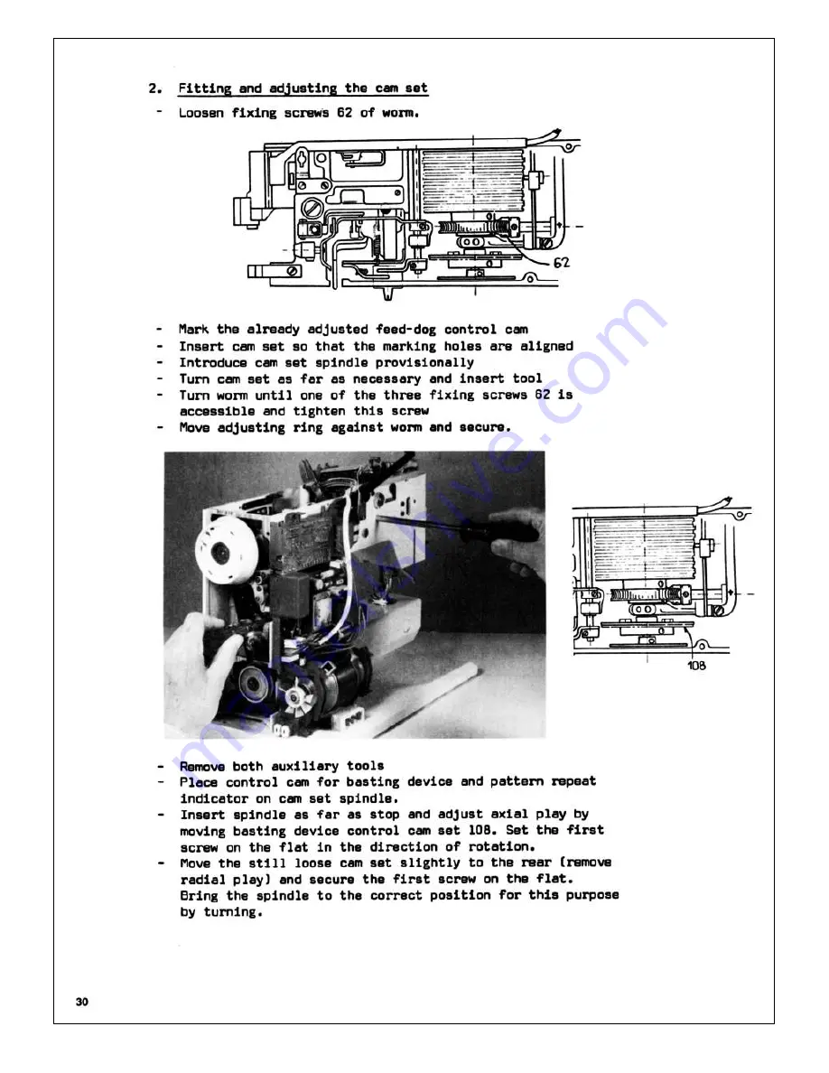 Bernina Record 930 Electronic Service Manual Download Page 31