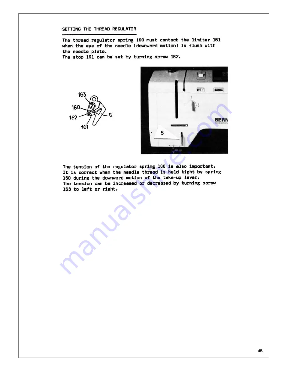 Bernina Record 930 Electronic Service Manual Download Page 46