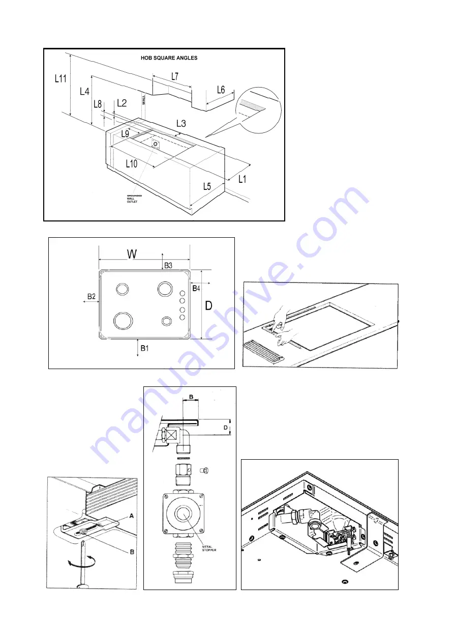 Bertazzoni B7G0 A8X Series Installation, Service And User Instructions Manual Download Page 18