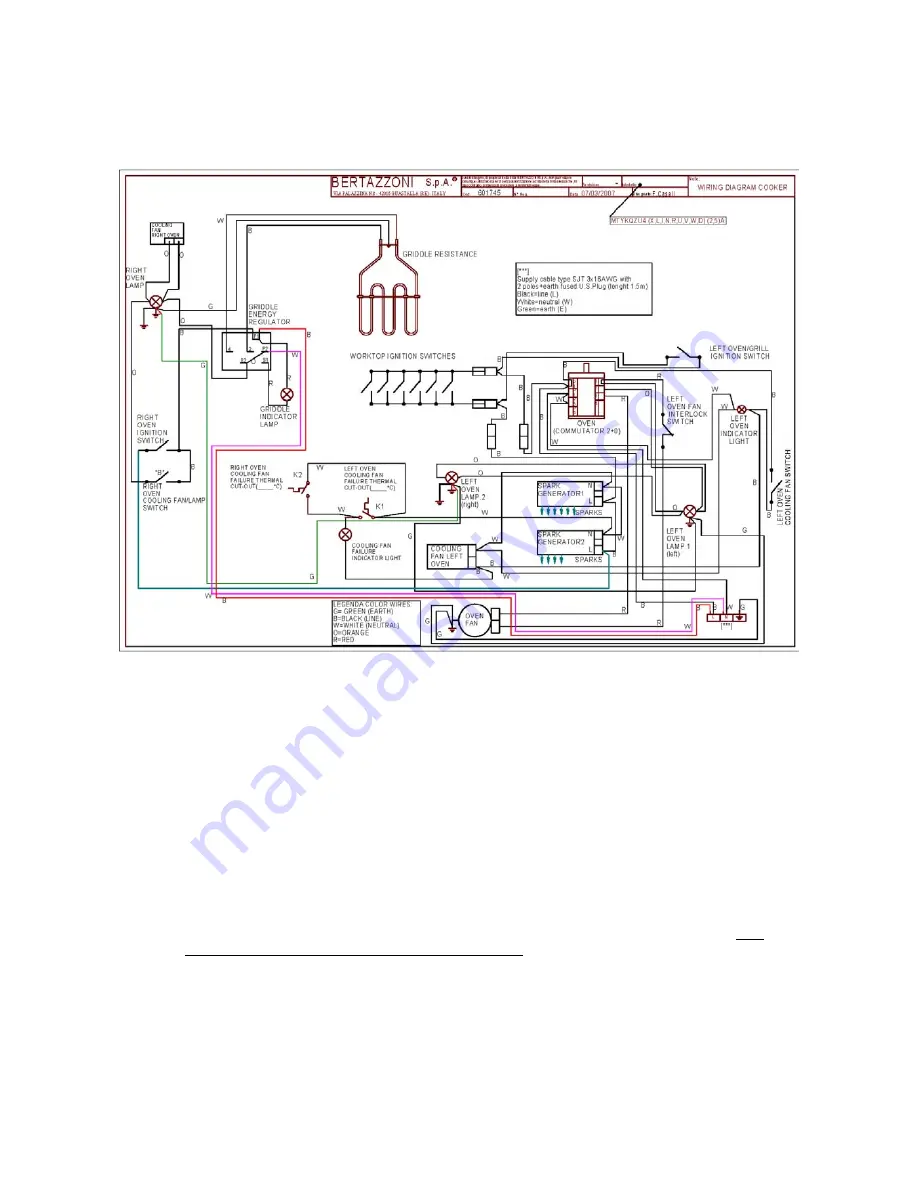 Bertazzoni MTYKQZU4X2A Installation, Service And User Instructions Manual Download Page 9