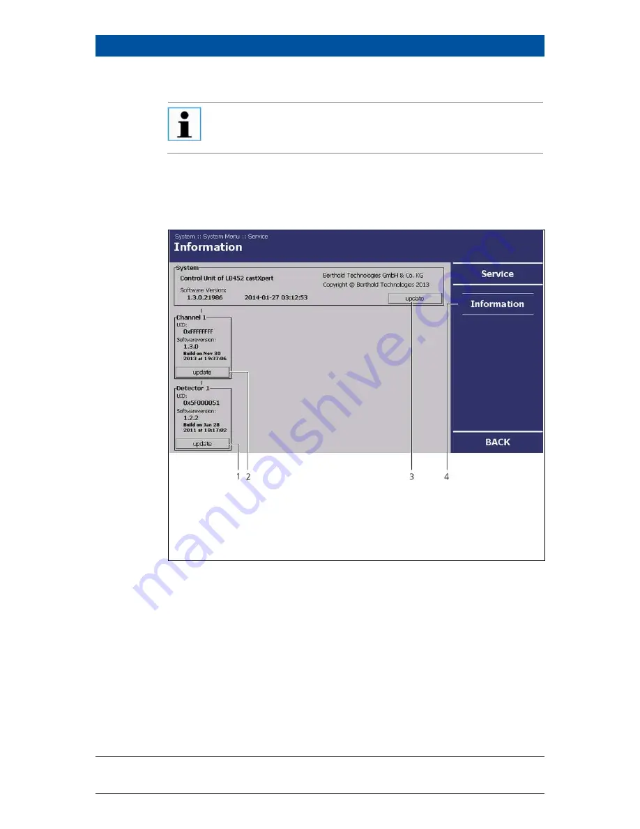 Berthold castxpert LB 452 Operating Manual Download Page 69